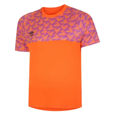 Umbro Flux Goalkeeper Jersey SS - Shocking Orange / Purple Cactus