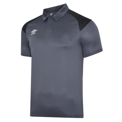 Umbro Poly Polo Shirt Junior - Carbon / Black