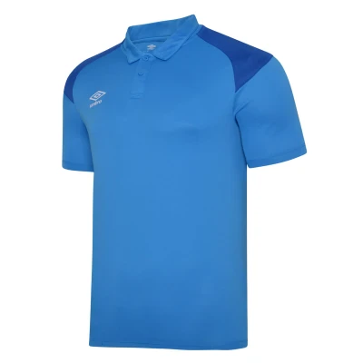 Umbro Poly Polo Shirt Junior - Ibiza Blue / TW Royal