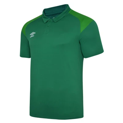 Umbro Poly Polo Shirt Junior - Lush Meadows / TW Emerald