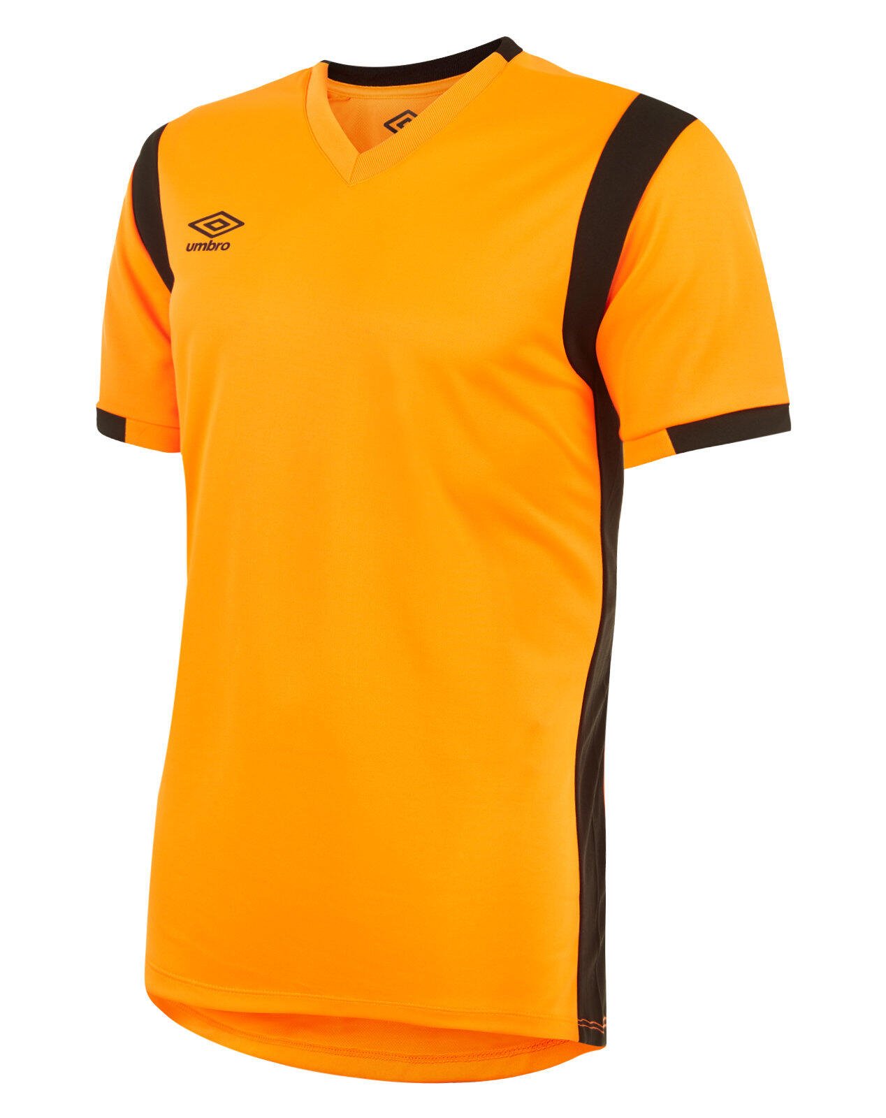 Umbro Spartan Jersey SS Shocking Orange Black Total Football Direct