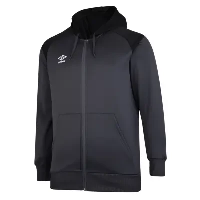 Umbro Zipped Hoody Junior - Carbon / Black