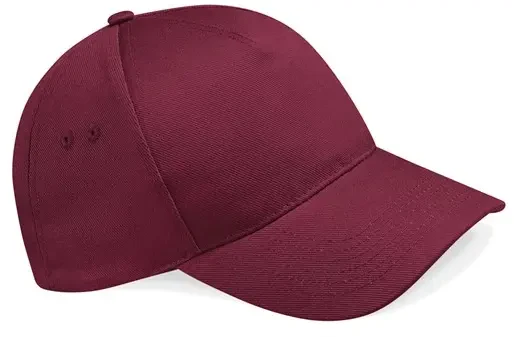 Beechfield Authentic 5 Panel Cap - Burgundy