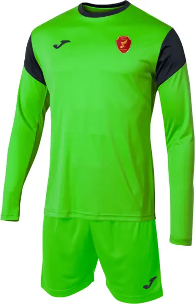 Brooks Hall Rovers FC GK Set In Fluor Green / Black