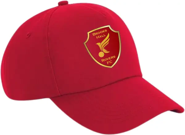 Brooks Hall Rovers FC Red 5 Panel Cap