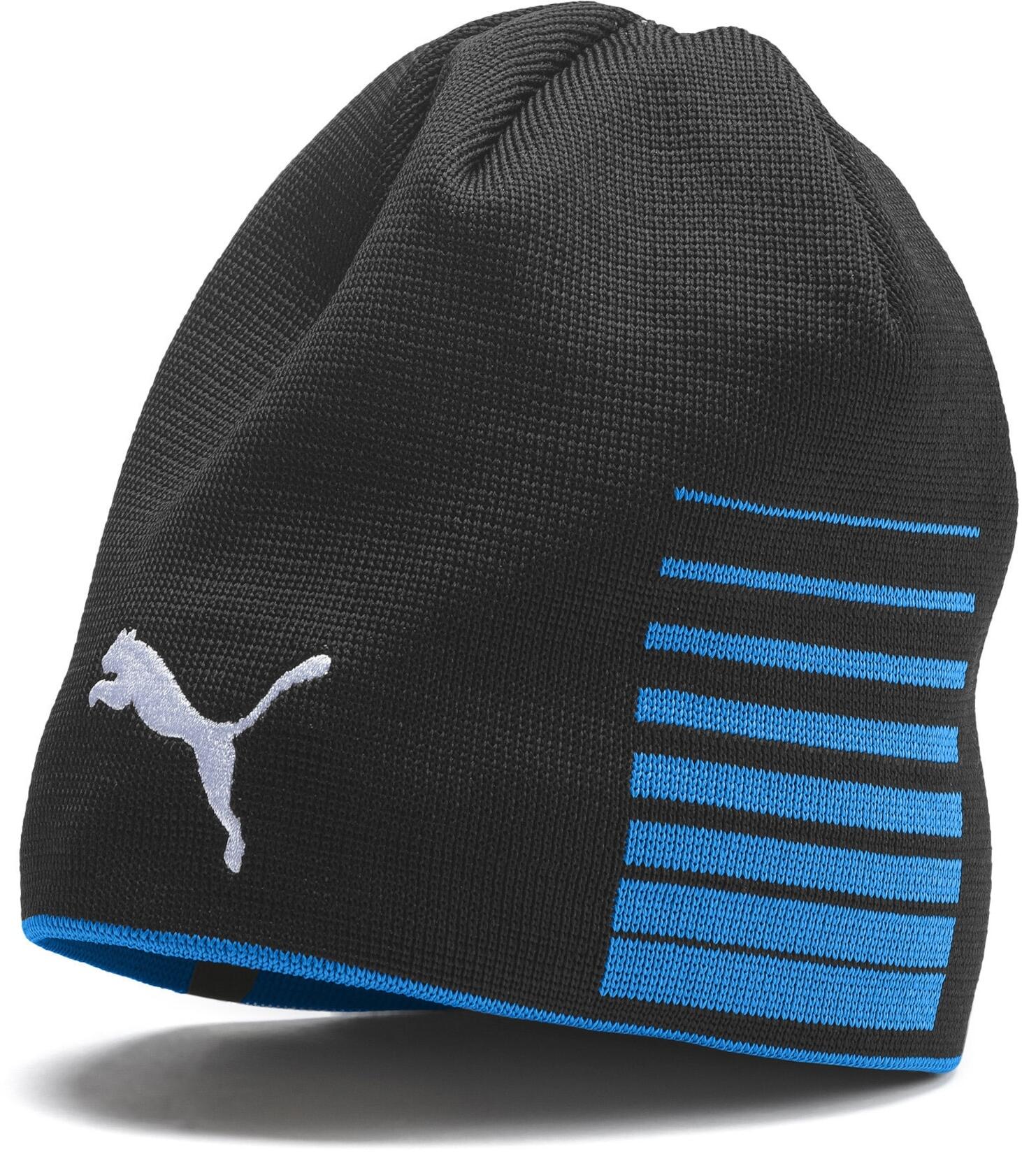 Puma Liga Reversible Beanie Electric Blue Lemonade Puma Black Total Football Direct