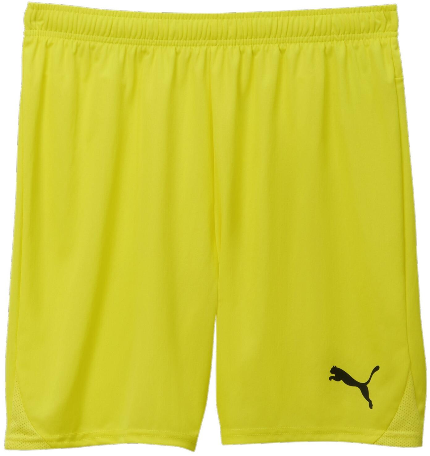 Puma teamGOAL Shorts - Fluro Yellow - Total Football Direct