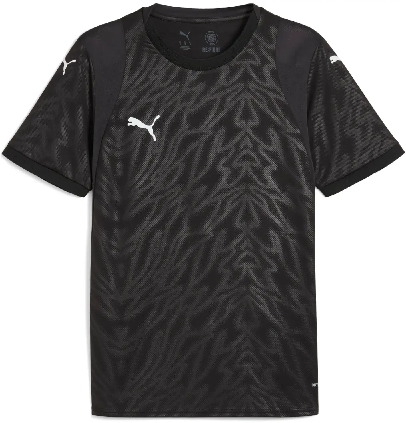 Puma teamCUP Jersey Black White Total Football Direct